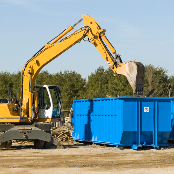 can i choose the location where the residential dumpster will be placed in Farmington Delaware